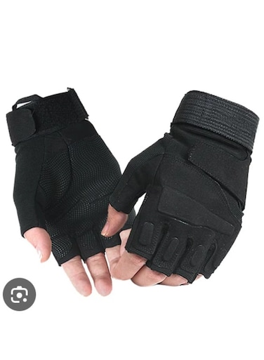 Generic 1 Pair Men's Tactical Half Finger Gloves For Cycling Hunting Outdoor Activities Size: XL