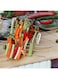 Generic 10 Pieces Stainless Steel Kebab Skewers For Grilling Barbecue Skewers With Nonslip Wooden Handle