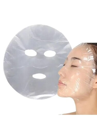 Generic 100 Pieces Ultra Thin Disposable Plastic Film Facial Mask