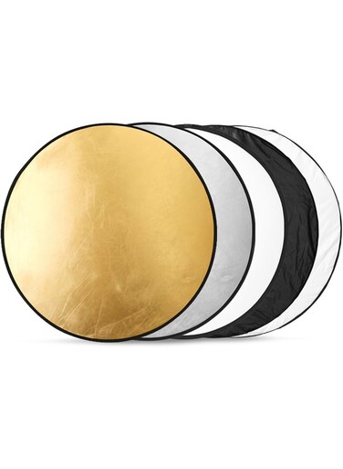 Generic 110Cm 5-In-1 Photography Reflector Set - Portable Collapsible Multi-Disc Reflector With Bag For Professional Photo Lighting, Ideal For Portrait, Product, And Fashion Photography