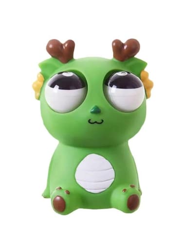 Generic 11Cm Creative Eye Exploding Dragon Dinosaur Decompression Toy Squeeze Joy Squishy Eye Staring Release Funny