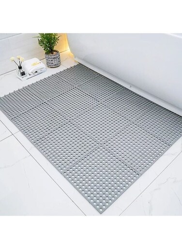 Generic 12 Pieces PVC Non-Slip Shower Mat Bathroom Square For Kitchen And Toilet