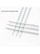 Generic 12 Pieces Stainless Steel Kebab Skewers For Grilling Barbecue Skewers With Nonslip Wooden Handle
