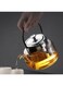 Generic 1200ml High Borosilicate Glass Teapot With Stainless Steel Tea Infuser And Handle T-1200