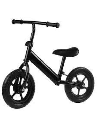 دراجة توازن للأطفال مقاس 12 بوصة، دراجة توازن بدون دواسات، دراجة للمبتدئين، دراجة للأطفال الصغار بإطار فولاذي وإطارات بدون هواء، مناسبة للأطفال من عمر سنتين إلى خمس سنوات