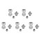 Generic 16-Threaded Screw Adapter Converter Silver