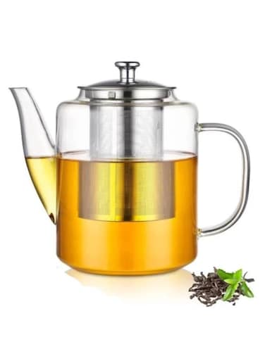 Generic 1800ml Customized Classic Home Heat-Resistant Square Glass Teapot Zh-1800