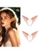 Generic 2 Pair Halloween Elf Ears Fake Vampire Fangs Avatar Fairy Cosplay Props Party Costume Accessories, Skin Color Long Style 12Cm