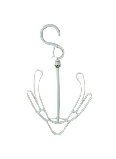 رف تجفيف أحذية دوار متعدد الاستخدامات، قطعتان، مناسب للشرفات، رف صغير متعدد الوظائف لتعليق الأحذية والصنادل - للاستخدام الخارجي على النوافذ