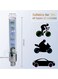 Generic 2 Pieces Colorful Bicycle Wheel Tire Valve Cap Light, Spoke Neon Light Lamp LED Flashlights