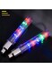 Generic 2 Pieces Colorful Bicycle Wheel Tire Valve Cap Light, Spoke Neon Light Lamp LED Flashlights
