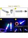 Generic 2 Pieces Colorful Bicycle Wheel Tire Valve Cap Light, Spoke Neon Light Lamp LED Flashlights