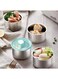 Generic 2 Pieces Reusable Stainless Steel Food Storage Bowl Set, Refrigerator Storage Box, With Lid, Leak-Proof, Suitable For Steamed Rice, Eggs And Cakes, Essential Accessories