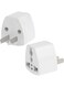 Generic 2 Pieces Travel Power Adapter, High-Performance Universal UK EU AU To US Plug Adapter Converter