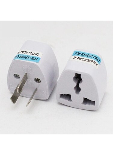 Generic 2 Pieces Uk/Us/Eu Universal Adapter To Australian Plug 3 Pin Converter