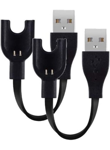 كابل شحن USB عام مكون من قطعتين لسوار شاومي مي باند 3