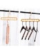 Generic 2 Pieces, Beige, Multi - Function 9 - Hole Folding Magic Hanger, Space - Saving Clothes Organizer For Home, Dormitory, Bedroom