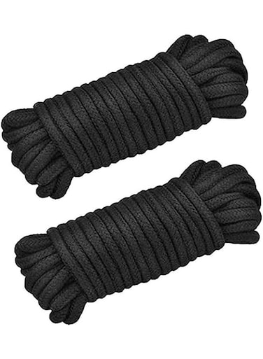 Generic 2 Roll 10M Soft Cotton Rope Natural Durable Long Cotton Rope For Crafts Wall Hangings Plant Hangers Knotting