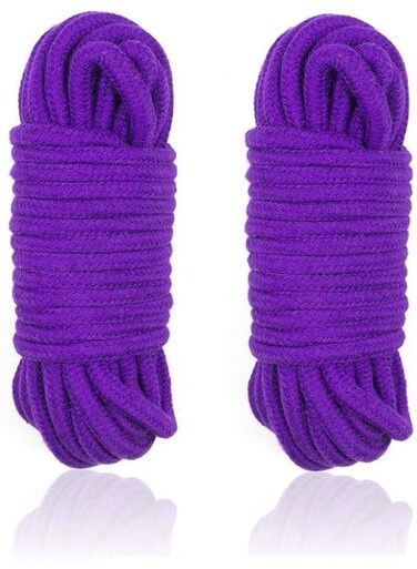 Generic 2 Roll 5M Soft Cotton Rope, Natural Durable Long Cotton Rope For Crafts Wall Hangings Plant Hangers Knotting