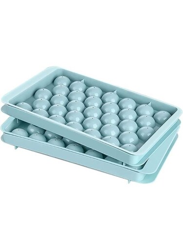 Generic 2 Sets Round Ice Cube Tray For Ice Making