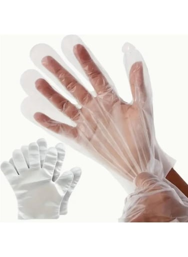Generic 200 Pcs Disposable Gloves Disposable Gloves For Kitchen, Catering And Household Dishwashing And Cleaning, Household Cleaning Gloves