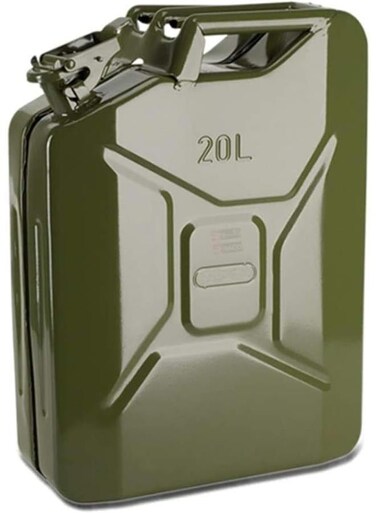 Generic 20L Petrol Canister With Portable Handle Stainless Steel Fuel Tank