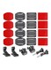 طقم تثبيت عام مكون من 22 قطعة لكاميرات GoPro Black/Red