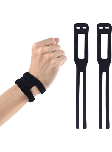 Generic 2 Pcs Adjustable Wrist Strap, Breathable Thin Sport Wrist Strap Designed For During Basketball, Fitness, Yoga And Weightlifting, One Size Fits Most