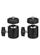 Generic 2-Piece 360 Degree Rotating Tripod Ball Head Black/Silver