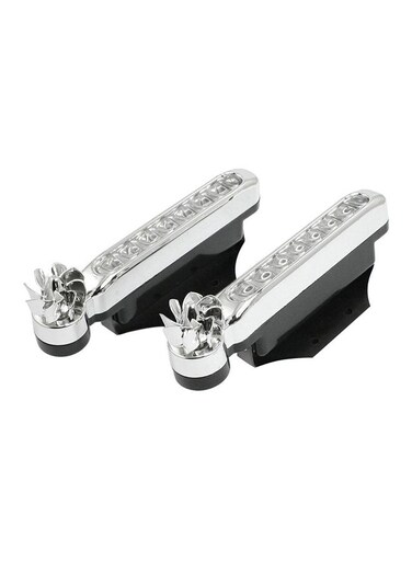 Generic 2-Piece 8 LED Bulbs Wind Powered Decorative Car Lights