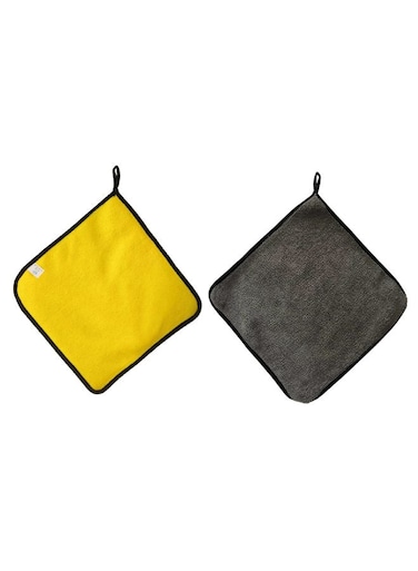 طقم مناشف غسيل السيارات مكون من قطعتين
