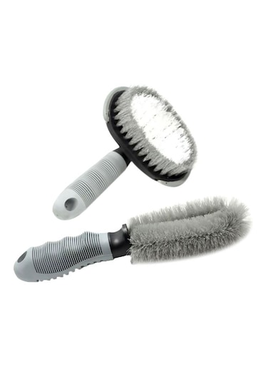Generic 2-Piece Tire Rim Cleaning Brush Set