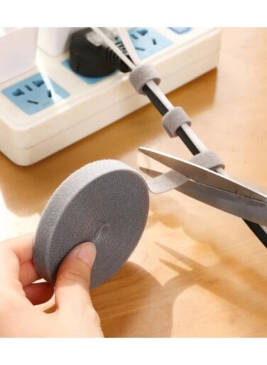 Generic 3 PCs Velcro Cable Ties - Wire And Data Cable Organizer, Computer Cord Straps, Desktop Wire Fixing Straps, Cable Management Tools