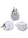 Generic 3 Pieces Universal AU US UK To EU Europe Plug AC 250V Power Travel Adapter