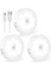Generic 3 Pieces USB Rechargeable LED Night Lights Stick-Anywhere Hallway Closet Stairs Bathroom Bedroom Kitchen Wireless Lighting