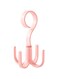 Generic 3 Pieces, Pink, Creative 4 - Claw Rotatable Hook, Multi - Function Storage Hanger For Clothes, Scarves, Bags - Wardrobe &amp; Doorway Use