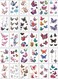 Generic 30 Sheets DIY Butterfly Temporary Tattoo Fashion Designs For Body