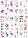 Generic 30 Sheets DIY Temporary Tattoo Fashion Designs For Body