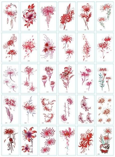 Generic 30 Sheets DIY Temporary Tattoo Fashion Designs For Body
