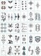 Generic 30 Sheets DIY Temporary Tattoo Fashion Designs For Body