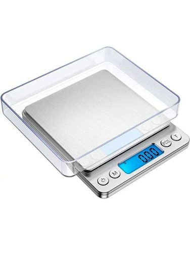 ميزان إلكتروني صغير للطعام بسعة 3000 غرام، ميزان طهي عالي الدقة، ميزان جيب بشاشة LCD