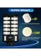 Generic 3600W Street Lights Solar Powered With Motion Sensor, Solar Lights Outdoor Dusk To Dawn, Solar Parking Lot Lights For Commercial With Remote