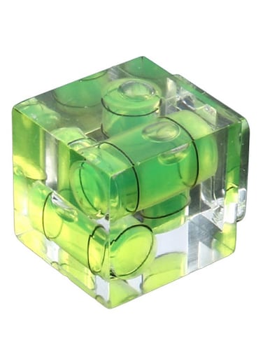 Generic 3-Axis Bubble Spirit Camera Leveller Green