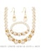 Generic 3-Piece Set Faux Pearl Necklace, Bracelet, Earring Set, Jewelry Accessories Suitable For Ladies Bridesmaids, Weddings, Parties, Dates, Daily Wear