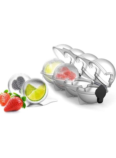 Generic 4 Hole Ice Ball Maker Whiskey Round Ice Ball Mold