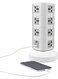 Generic 4 Layer Multi Socket 220V Tower Extension Electrical Outlet Lead With USB Ports 3M Cord And Uk-Plug Power Strip Multi Charging Station