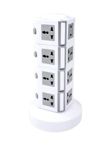 Generic 4 Layers Tower Extension 2.5M Cord Socket