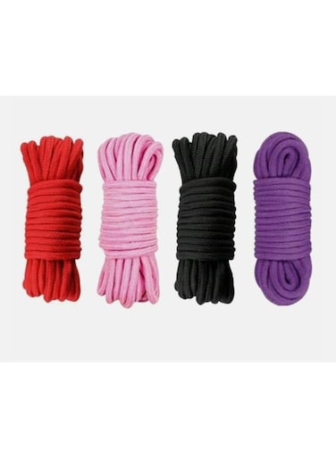 حبل قطني ناعم متعدد الاستخدامات، 4 قطع، طول كل قطعة 10 أمتار، حبل قطني سميك، حبل قطني متعدد الاستخدامات، حبل ربط بعقدة قطنية ملتوية، مناسب لمشاريع الحرف اليدوية وتعليق وتجميع الأشياء.