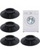 Generic 4 Pieces Anti Vibrant Rubber Feet Damper Pads, Anti Vibration Mat For Washing Machine And Dryer, Washing Machine Feet Pad