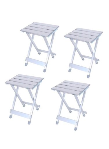 Generic 4 Pieces Folded Stainless Steel Camping Chair For Fishing Picnic Hiking And Camping